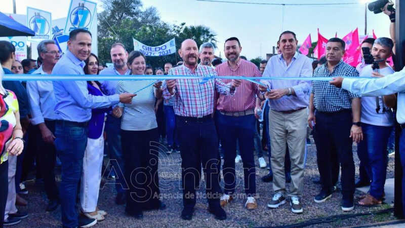 El gobernador Insfrán inauguró la planta de tratamiento cloacal, el colector máximo y obras complementarias en el barrio El Porvenir