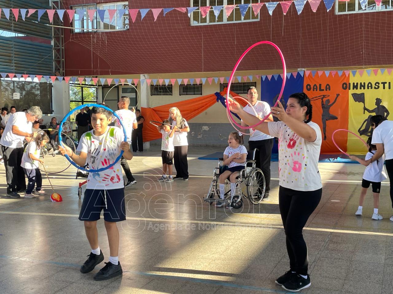Cerró el Mes de la Inclusión con una gala gimnástica de la Educación Especial