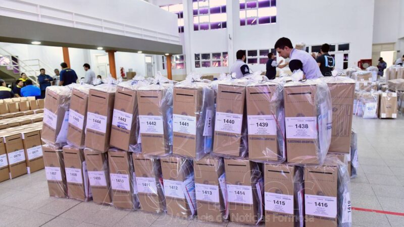 Informaron sobre el despliegue de urnas para las elecciones nacionales del 26 de octubre