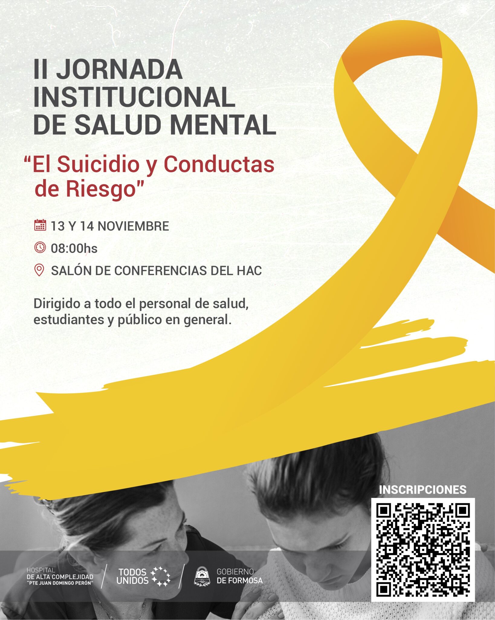 El HAC realizará la II Jornada Institucional de Salud Mental