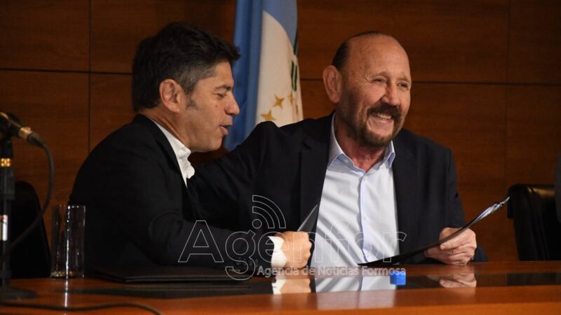 En el Polo Científico, Insfrán y Kicillof firmaron un convenio de colaboración