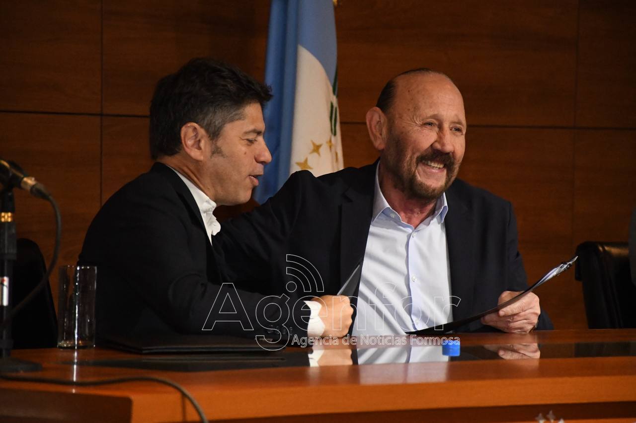 En el Polo Científico, Insfrán y Kicillof firmaron un convenio de colaboración