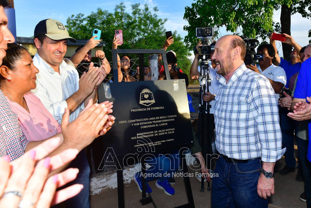 El Gobernador habilitó la Línea de Media Tensión que llevará energía las 24 horas a comunidades de la jurisdicción de Laguna Yema