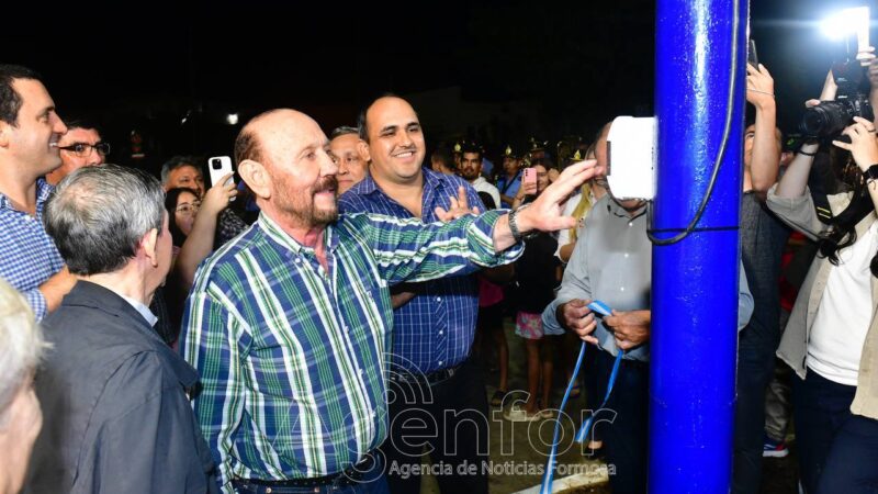 Insfrán habilitó la refacción integral del sistema lumínico de las principales avenidas de General Belgrano