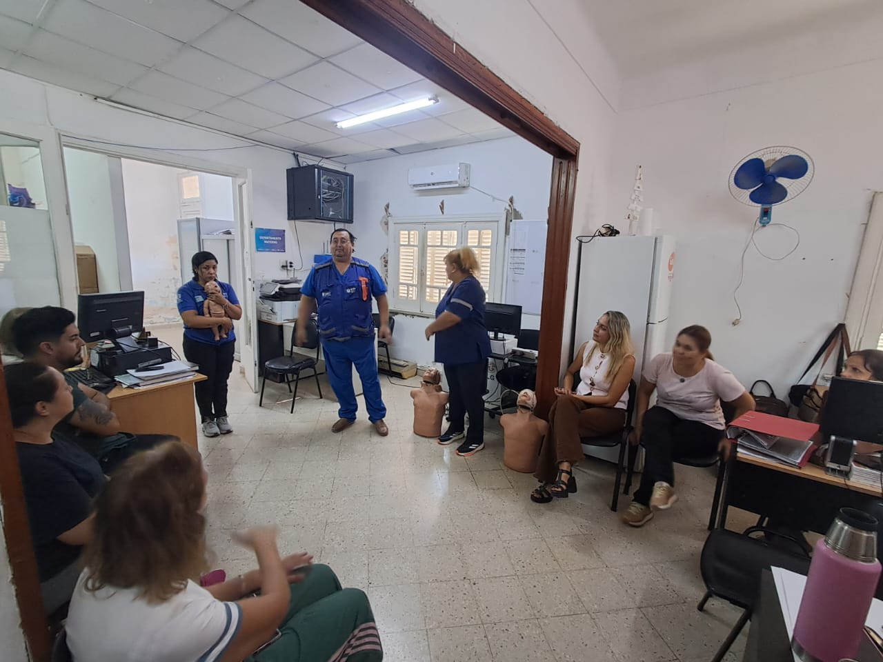 Capacitaron en RCP básica al personal de la Dirección de Maternidad e Infancia y Adolescencia