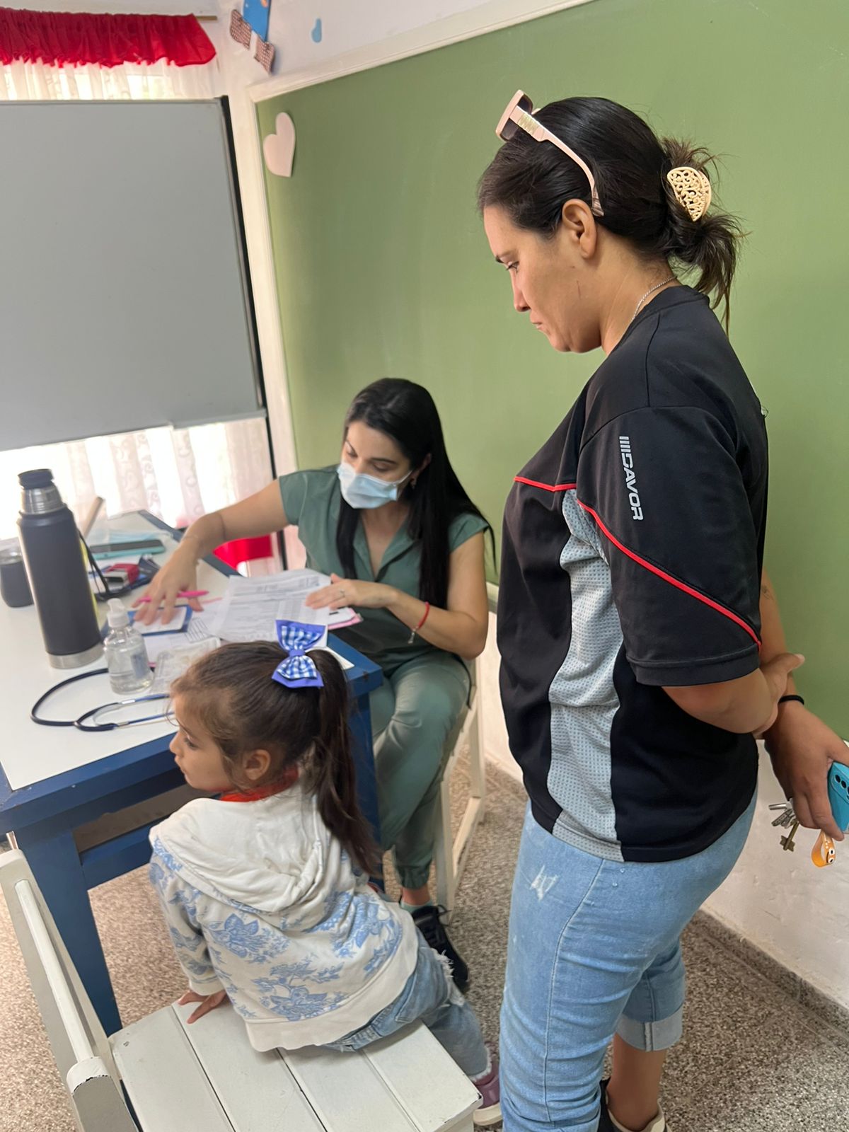 El centro de salud del Guadalupe realizó Libretas de Salud Escolar en jardín de infantes
