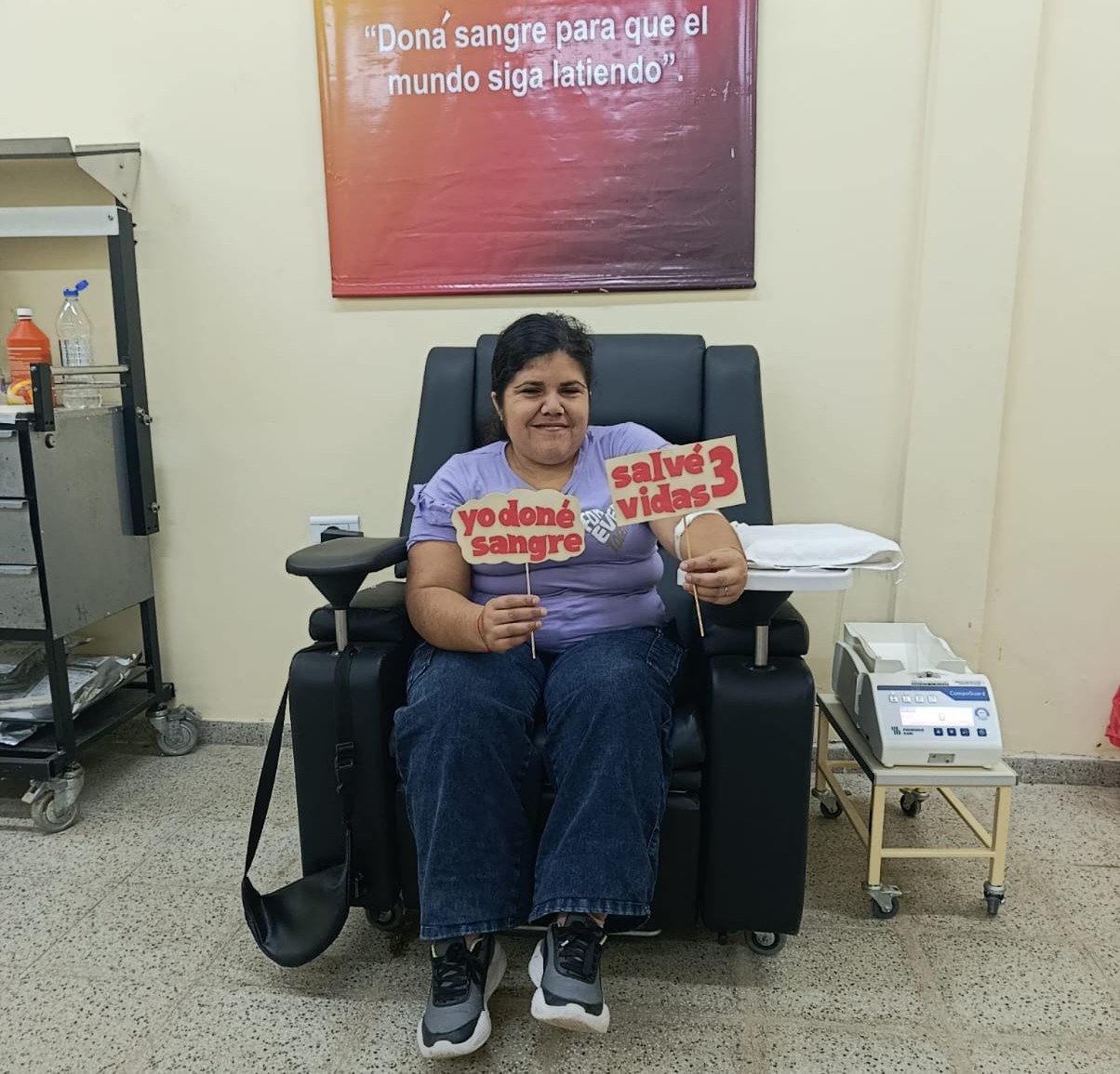 Respuesta solidaria a una nueva colecta de sangre realizada en el Hospital de Tres Lagunas