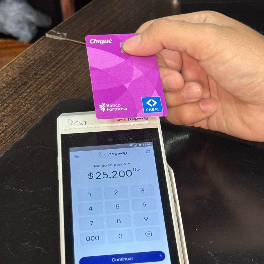 Con Chigüé y Visa del Banco Formosa