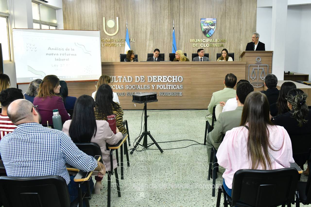 El Consejo Profesional de la Abogacía realizó en Clorinda una capacitación sobre la reforma laboral