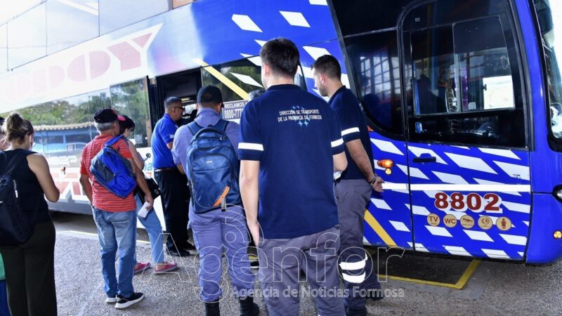 La Dirección de Transporte confirmó la continuidad del servicio entre Formosa y Herradura
