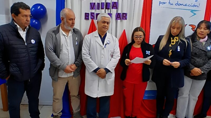 Inauguraron el área de Hemoterapia en el Hospital de Villa Escolar