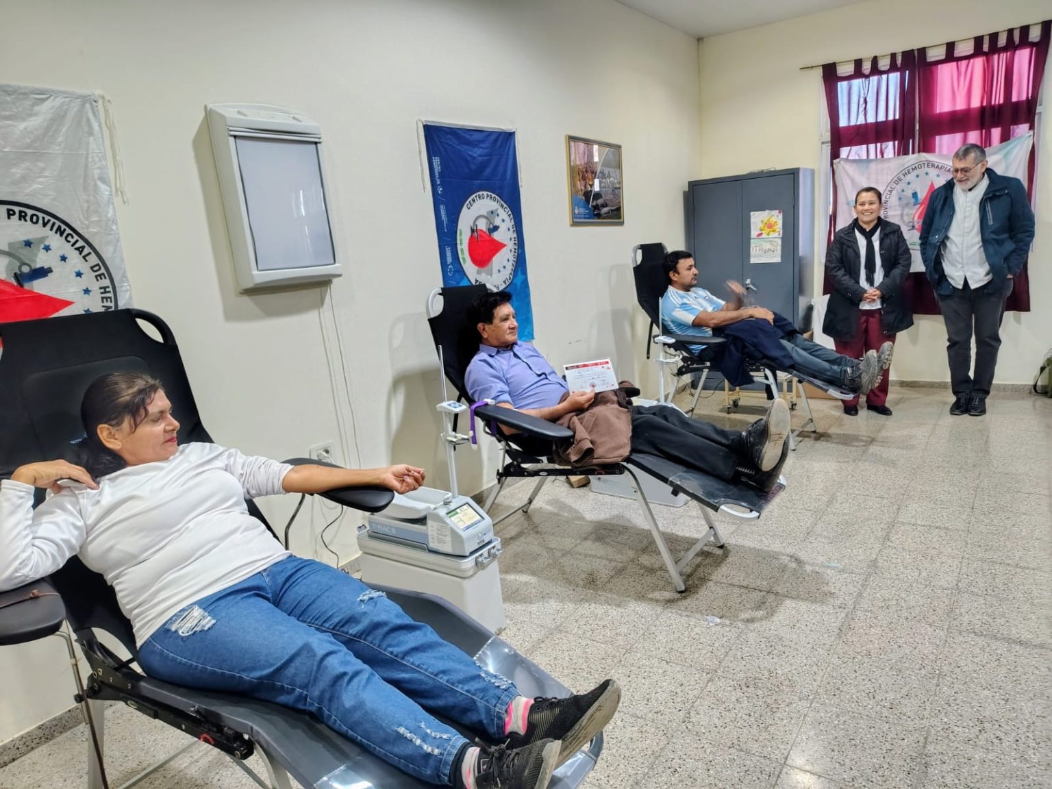 Importante colecta de sangre en el Hospital de San Martín Dos
