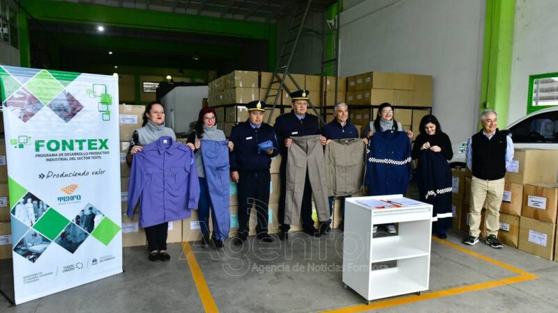 FONTEX realizó una nueva entrega de indumentaria a la Policía de Formosa