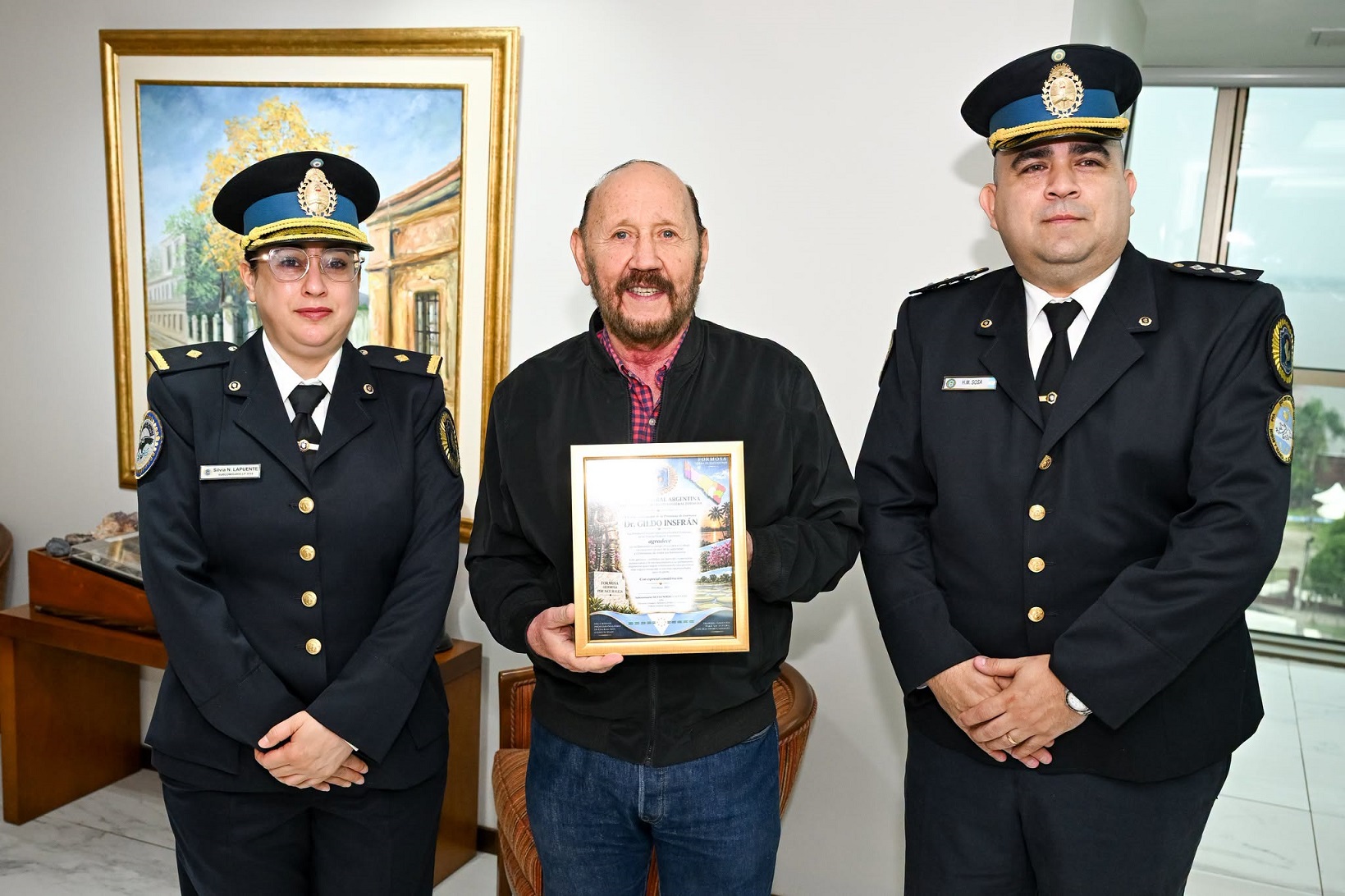 Insfrán se reunió con autoridades de la Policía Federal en Formosa