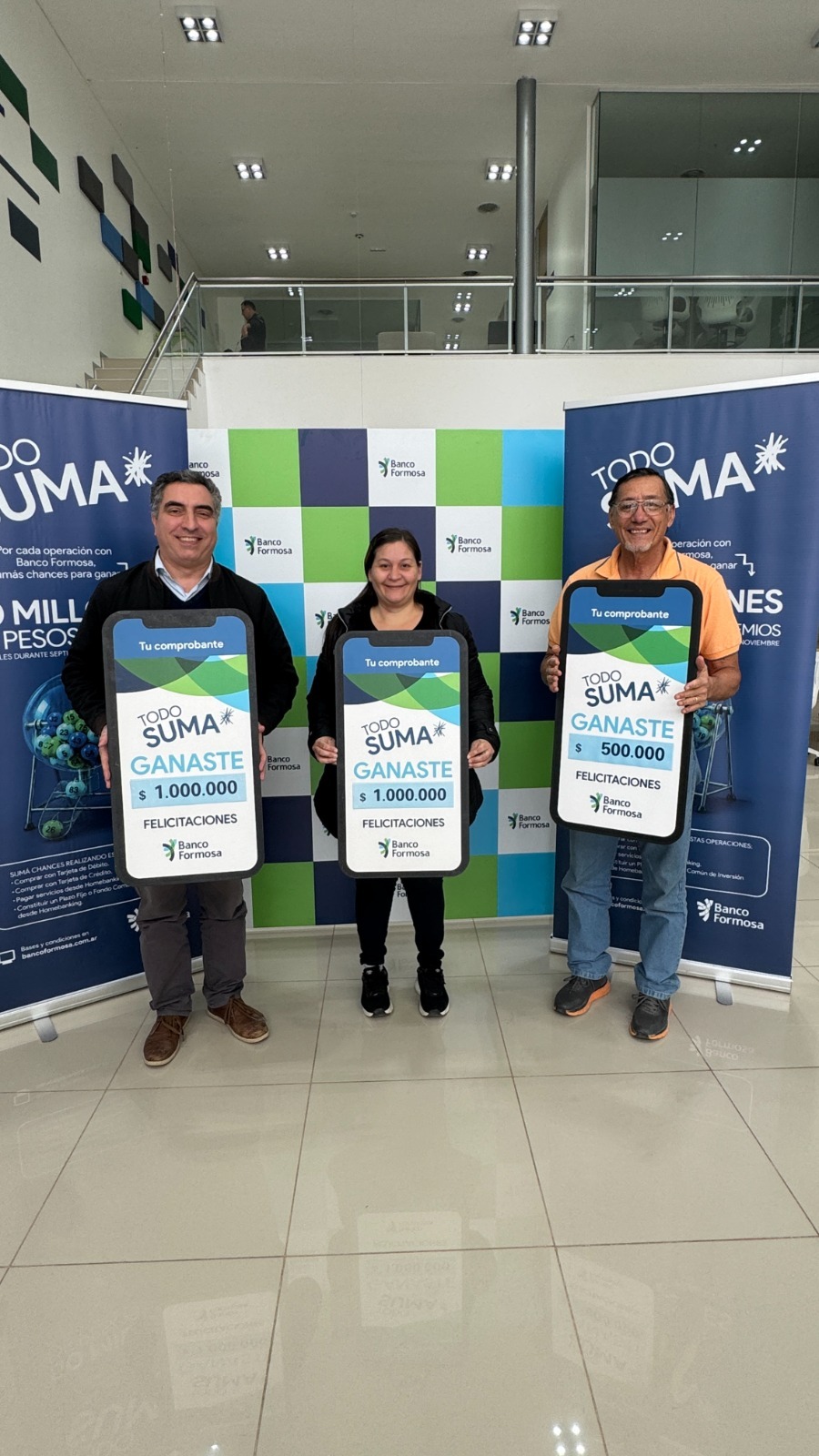 Todo Suma sigue premiando la confianza de los formoseños: Banco Formosa realizó su cuarto sorteo
