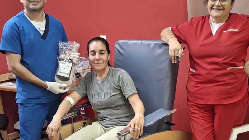 Gran colecta voluntaria de sangre en Las Lomitas