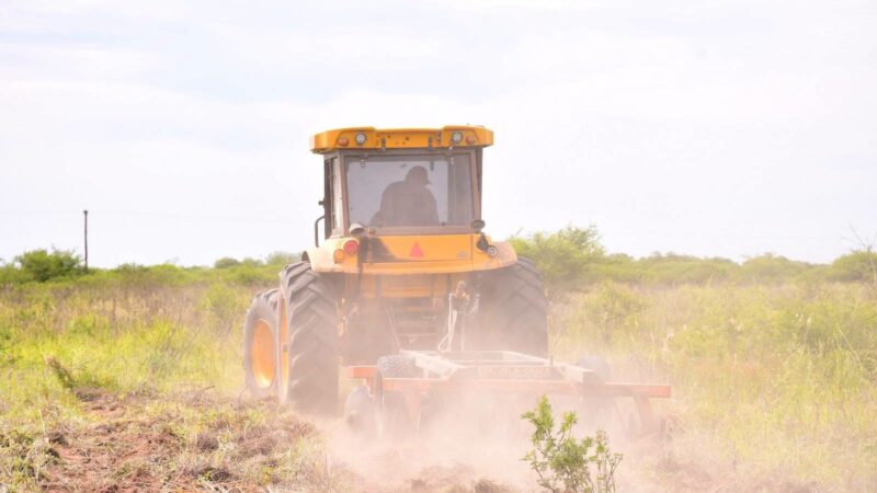 El PAIPPA inició en Las Lomitas trabajos de preparación de suelo para la siembra de primera