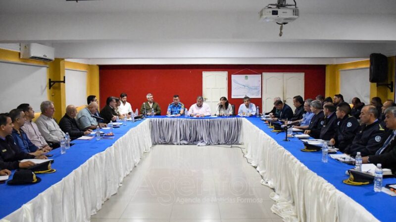 El Niño: Comité de Emergencia se reunió en el Centro de Operaciones de la Jefatura de la Policía de Formosa
